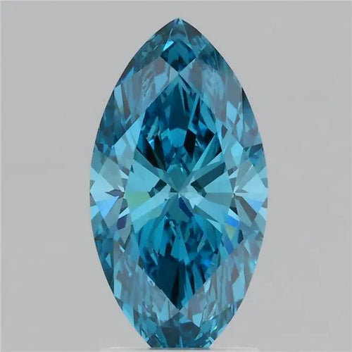 2.03ct Marquise Lab Grown Diamond (Colour Fancy Vivid Blue, Clarity VVS2, IGI Certified)