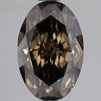 2.03ct Oval Lab Grown Diamond (Colour Fancy Brown, Clarity VVS2, IGI Certified)