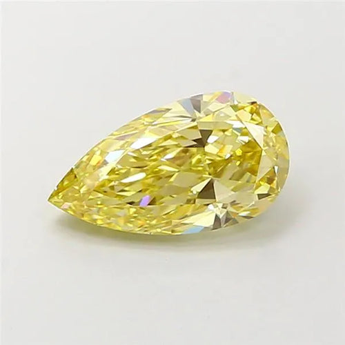 2.04ct Pear Lab Grown Diamond (Colour Fancy Intense Yellow, Clarity VS1, IGI Certified)