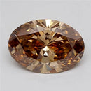 2.05ct Oval Lab Grown Diamond (Colour Fancy Light Brown, Clarity VVS2, IGI Certified)