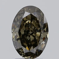 2.05ct Oval Lab Grown Diamond (Colour Fancy Yellowish Gray, Clarity VS2, IGI Certified)