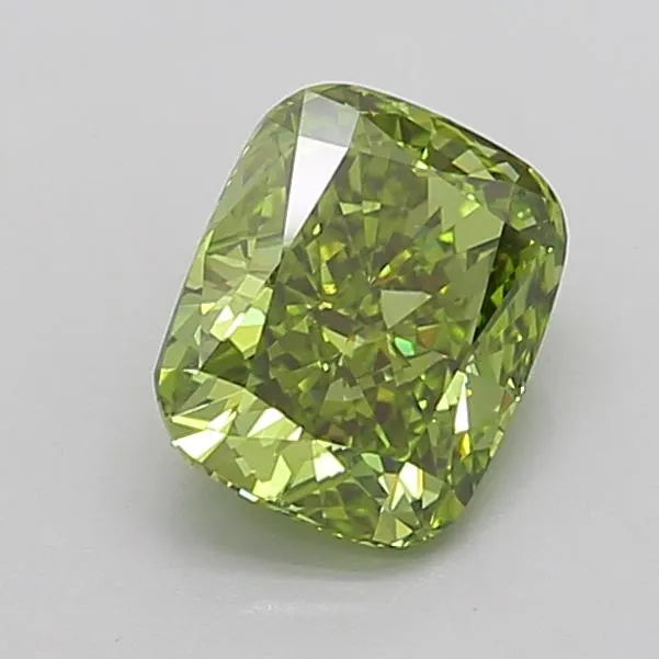 2.06ct Cushion modified Lab Grown Diamond (Colour Fancy Vivid Green, Clarity VVS2, IGI Certified)