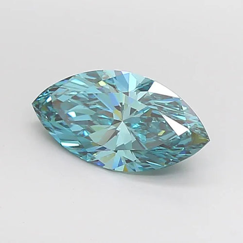 2.06ct Marquise Lab Grown Diamond (Colour Fancy Vivid Blueish Green, Clarity VVS2, IGI Certified)
