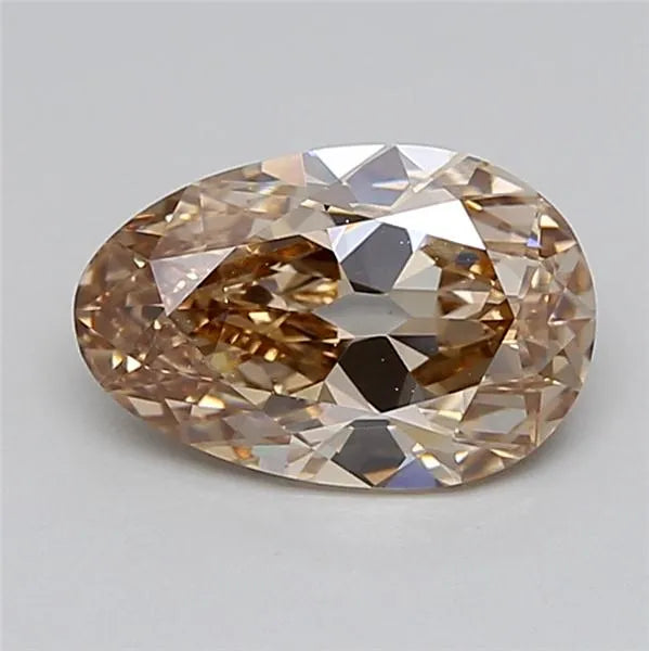 2.06ct Pear Lab Grown Diamond (Colour Very Light Brown, Clarity VVS2, IGI Certified)