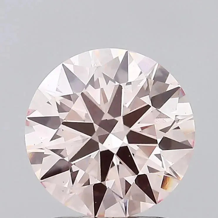 2.06ct Round Lab Grown Diamond (Colour Fancy Pink, Clarity VS1, Cut ID, IGI Certified)