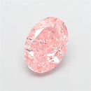 2.07ct Oval Lab Grown Diamond (Colour Fancy Vivid Pink, Clarity VVS1, IGI Certified)