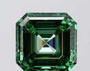 2.08ct Asscher Lab Grown Diamond (Colour Fancy Vivid Green, Clarity VVS1, IGI Certified)