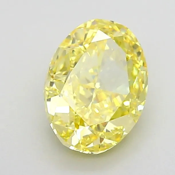 2.08ct Oval Lab Grown Diamond (Colour Fancy Intense Yellow, Clarity VS1, IGI Certified)