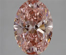2.08ct Oval Lab Grown Diamond (Colour Fancy Vivid Pink, Clarity VVS2, IGI Certified)