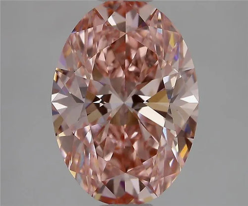 2.08ct Oval Lab Grown Diamond (Colour Fancy Vivid Pink, Clarity VVS2, IGI Certified)