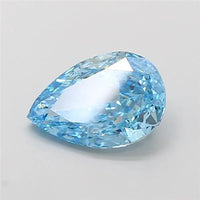 2.08ct Pear Lab Grown Diamond (Colour Fancy Vivid Blue, Clarity SI1, IGI Certified)