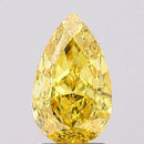 2.10ct Pear Lab Grown Diamond (Colour Fancy Vivid Yellow, Clarity SI2, IGI Certified)