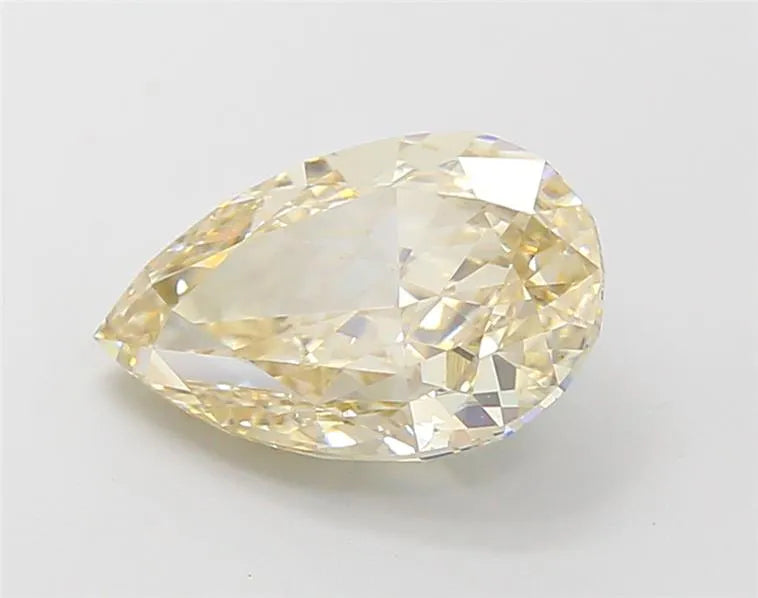 2.11ct Pear Lab Grown Diamond (Colour Fancy Light Brownish Yellow, Clarity VS1, IGI Certified)