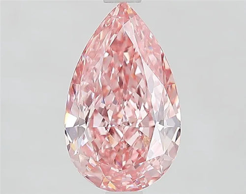 2.11ct Pear Lab Grown Diamond (Colour Fancy Vivid Pink, Clarity VVS1, IGI Certified)