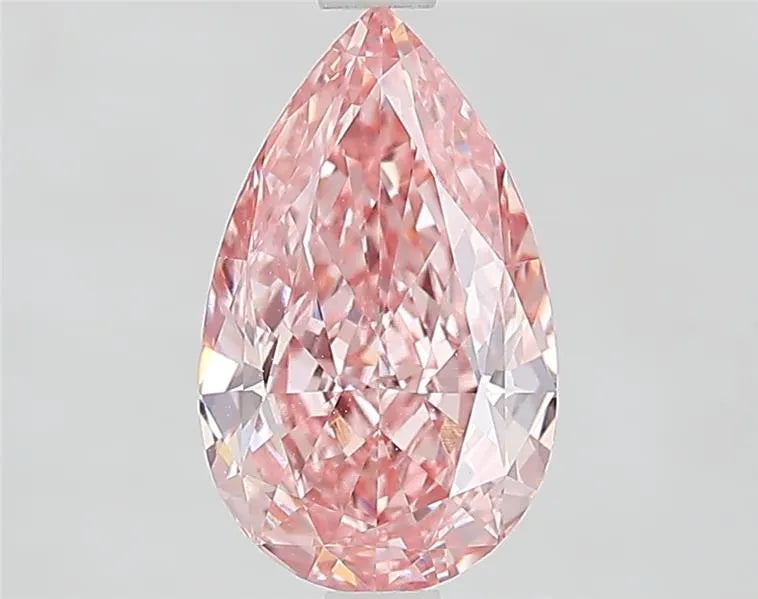2.11ct Pear Lab Grown Diamond (Colour Fancy Vivid Pink, Clarity VVS1, IGI Certified)