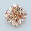 2.19ct Cushion modified Lab Grown Diamond (Colour Fancy Intense Orange Pink, Clarity VVS2, IGI Certified)