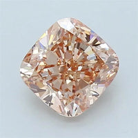 2.19ct Cushion modified Lab Grown Diamond (Colour Fancy Intense Orange Pink, Clarity VVS2, IGI Certified)