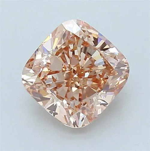2.19ct Cushion modified Lab Grown Diamond (Colour Fancy Intense Orange Pink, Clarity VVS2, IGI Certified)