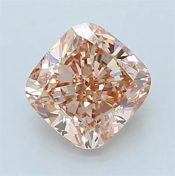 2.19ct Cushion modified Lab Grown Diamond (Colour Fancy Intense Orange Pink, Clarity VVS2, IGI Certified)