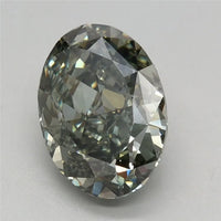 2.26ct Oval Lab Grown Diamond (Colour Fancy Green, Clarity VVS2, IGI Certified)