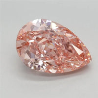 2.35ct Pear Lab Grown Diamond (Colour Fancy Vivid Pink, Clarity VS1, IGI Certified)