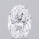 2.44ct Oval Lab Grown Diamond (Colour D, Clarity VVS1, IGI Certified)