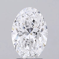 2.44ct Oval Lab Grown Diamond (Colour D, Clarity VVS1, IGI Certified)