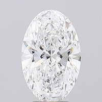 2.50ct Oval Lab Grown Diamond (Colour D, Clarity IF, IGI Certified)