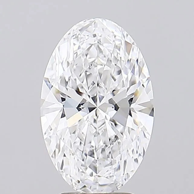 2.50ct Oval Lab Grown Diamond (Colour D, Clarity IF, IGI Certified)