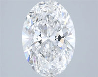 2.50ct Oval Lab Grown Diamond (Colour E, Clarity VVS2, GIA Certified)