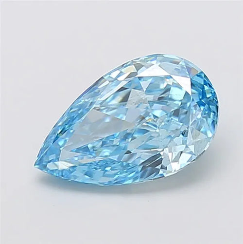 2.51ct Pear Lab Grown Diamond (Colour Fancy Vivid Blue, Clarity VS2, IGI Certified)