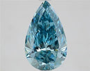 2.51ct Pear Lab Grown Diamond (Colour Fancy Vivid Blue, Clarity VVS2, IGI Certified)