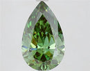 2.51ct Pear Lab Grown Diamond (Colour Fancy Vivid Green, Clarity VVS2, IGI Certified)