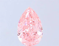2.56ct Pear Lab Grown Diamond (Colour Fancy Vivid Pink, Clarity VVS1, IGI Certified)