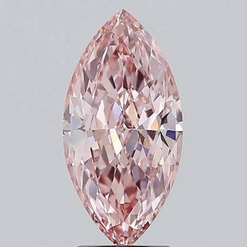 2.57ct Marquise Lab Grown Diamond (Colour Fancy Vivid Pink, Clarity VS1, IGI Certified)