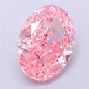 2.57ct Oval Lab Grown Diamond (Colour Fancy Vivid Pink, Clarity VVS2, IGI Certified)