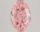 2.59ct Oval Lab Grown Diamond (Colour Fancy Vivid Pink, Clarity VVS2, IGI Certified)