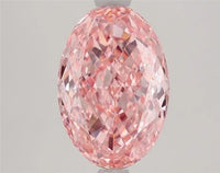 2.59ct Oval Lab Grown Diamond (Colour Fancy Vivid Pink, Clarity VVS2, IGI Certified)