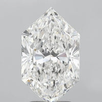 2.60ct Hexagonal Lab Grown Diamond (Colour E, Clarity VS1, IGI Certified)
