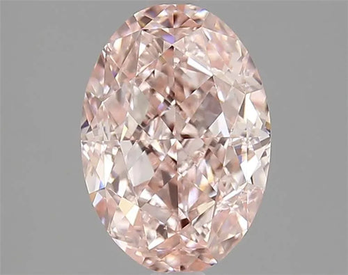 2.63ct Oval Lab Grown Diamond (Colour Fancy Vivid Pink, Clarity VVS1, IGI Certified)