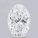 2.65ct Oval Lab Grown Diamond (Colour D, Clarity VVS2, IGI Certified)