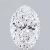 2.65ct Oval Lab Grown Diamond (Colour D, Clarity VVS2, IGI Certified)