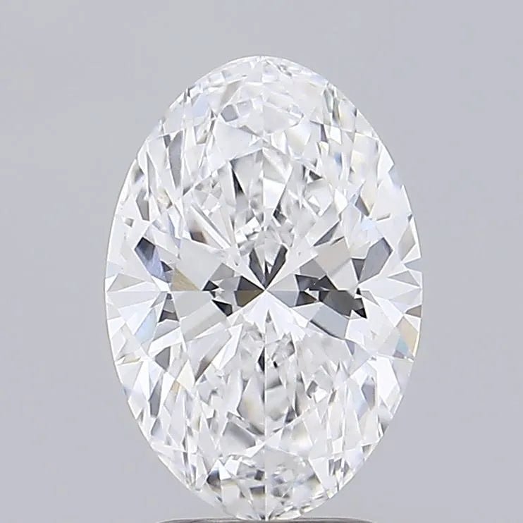 2.65ct Oval Lab Grown Diamond (Colour D, Clarity VVS2, IGI Certified)