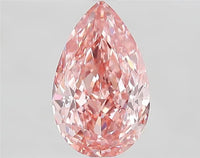 2.66ct Pear Lab Grown Diamond (Colour Fancy Vivid Pink, Clarity VVS2, IGI Certified)