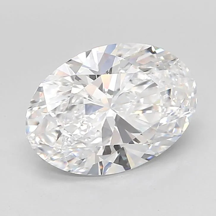 2.70ct Oval Lab Grown Diamond (Colour D, Clarity IF, Cut EX, IGI Certified)