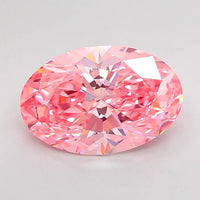 2.70ct Oval Lab Grown Diamond (Colour Fancy Vivid Pink, Clarity VS1, IGI Certified)