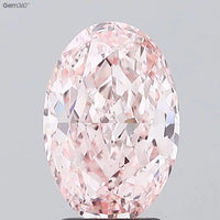 2.71ct Oval Lab Grown Diamond (Colour Fancy Vivid Pink, Clarity VVS2, IGI Certified)