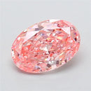2.75ct Oval Lab Grown Diamond (Colour Fancy Vivid Pink, Clarity VVS2, IGI Certified)