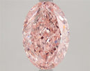 2.76ct Oval Lab Grown Diamond (Colour Fancy Vivid Pink, Clarity VVS1, IGI Certified)