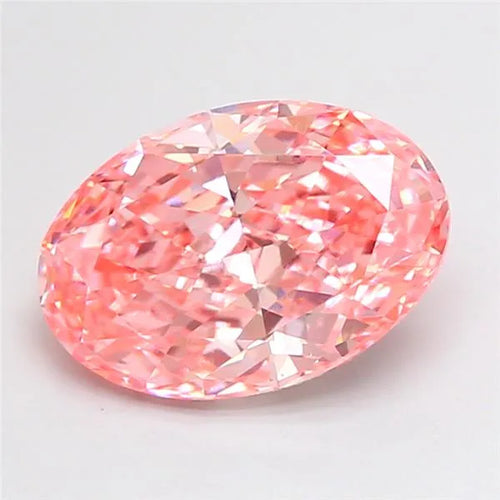 2.78ct Oval Lab Grown Diamond (Colour Fancy Vivid Pink, Clarity VS1, IGI Certified)